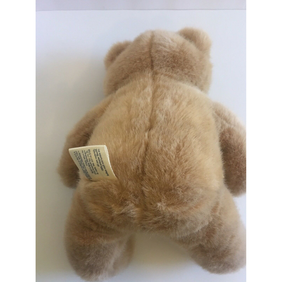 BAB Light Brown Basic Bear Talking Says 6 Phrases Stuffed Animal Plush 12” Soft - Picture 8 of 12